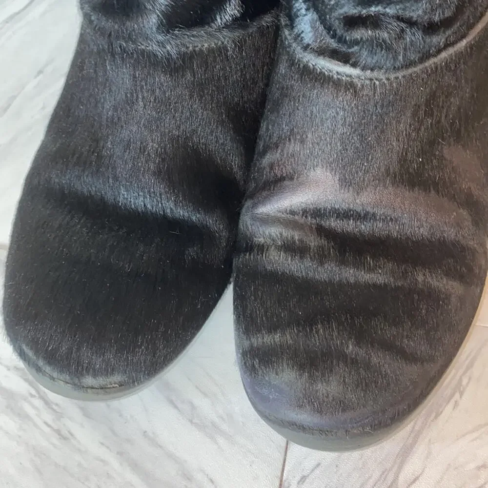Vintage Tecnica Italian Goat Fur Lined Boots 40
